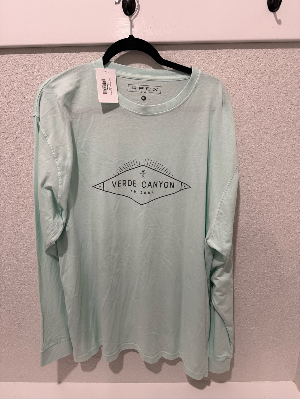 Apex Long Sleeve Shirt - Mint Green with Verde Canyon Graphic